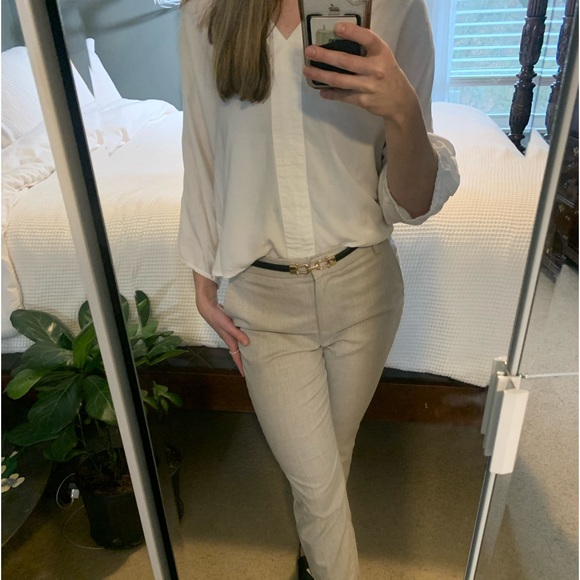 Oversized White Anthropologie Blouse - Picture 2 of 6